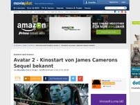 Bild zum Artikel: Avatar 2 - Kinostart von James Camerons Sequel bekannt gegeben!