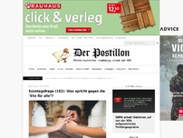 Bild zum Artikel: Sonntagsfrage (162): Was spricht gegen die 'Ehe für alle'?