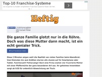 Bild zum Artikel: Die ganze Familie glotzt nur in die Röhre. Doch was diese Mutter dann macht, ist ein echt...