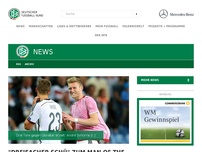 Bild zum Artikel: 'Dreifacher Schü' zum Man of the Match gewählt