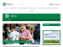 Bild zum Artikel: 'Dreifacher Schü' zum Man of the Match gewählt