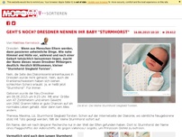 Bild zum Artikel: Willkommen im Leben, kleiner Sturmhorst