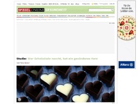 Bild zum Artikel: Studie: Wer Schokolade nascht, hat ein gesünderes Herz