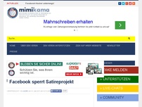 Bild zum Artikel: Facebook sperrt Satireprojekt