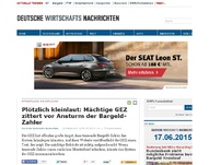 Bild zum Artikel: Plötzlich kleinlaut: Mächtige GEZ zittert vor Ansturm der Bargeld-Zahler