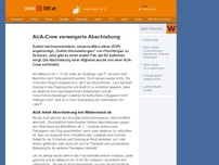 Bild zum Artikel: AUA-Crew verweigerte Abschiebung