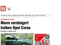Bild zum Artikel: Auf Ebay - Mann versteigert halben Opel Corsa