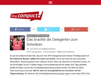 Bild zum Artikel: Das brachte die Delegierten zum Schwitzen