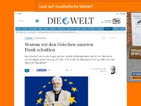 Bild zum Artikel: Euro-Krise : Warum wir den Griechen unseren Dank schulden