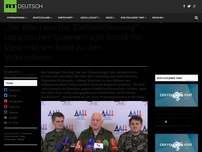 Bild zum Artikel: „Sie töten nur die Zivilbevölkerung“ – Ukrainischer Generalmajor bricht mit Kiew und wechselt zu den Volksmilizen