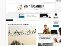 Bild zum Artikel: Vögel fliegen wieder in den Süden