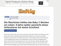 Bild zum Artikel: Die Maschinen hielten das Baby 2 Wochen am Leben. 9 Jahre später passierte etwas Unfassbares bei...