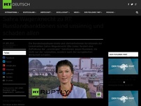 Bild zum Artikel: Sahra Wagenknecht: Russlandsanktionen sind unsinnig und schaden allen