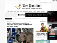 Bild zum Artikel: Elefant muss Handwerkerausbildung abbrechen, weil er immer Bleistifte hinter den Ohren verliert