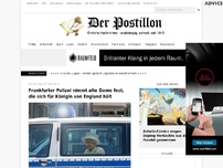 Bild zum Artikel: Frankfurter Polizei nimmt alte Dame fest, die sich für Königin von England hält