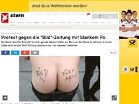 Bild zum Artikel: Protest gegen die 'Bild'-Zeitung mit blankem Po