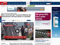 Bild zum Artikel: 'Sag den Kindern, dass Daddy sie liebt' - Mann wirft sich bei Tunesien-Attentat als menschlicher Schutzschild vor Verlobte