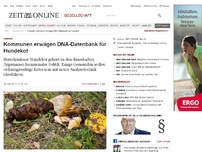 Bild zum Artikel: Forensik: 
  Kommunen erwägen DNA-Datenbank für Hundekot