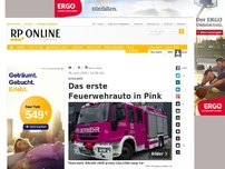 Bild zum Artikel: Erkrath - Das erste Feuerwehrauto in Pink