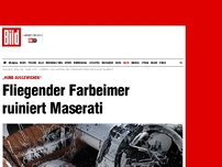 Bild zum Artikel: „Hund ausgewichen“ - Fliegender Farbeimer ruiniert Maserati