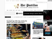 Bild zum Artikel: Sonntagsfrage (164): Was würden Sie wählen, wenn heute Buffet wäre?