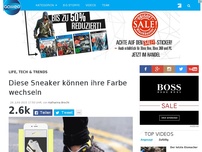 Bild zum Artikel: Diese Sneaker können ihre Farbe wechseln