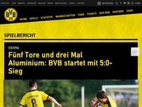 Bild zum Artikel: Fünf Tore und drei Mal Aluminium: BVB startet mit 5:0-Sieg