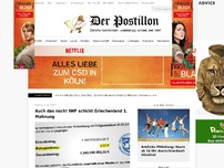 Bild zum Artikel: Auch das noch! IWF schickt Griechenland 1. Mahnung