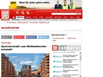 Bild zum Artikel: Unesco-Wahl - Speicherstadt zum Weltkulturerbe ernannt!