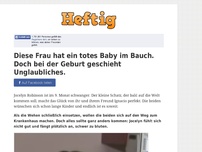 Bild zum Artikel: Diese Frau hat ein totes Baby im Bauch. Doch bei der Geburt geschieht Unglaubliches.