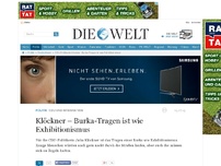 Bild zum Artikel: Integration: Klöckner - Burka-Tragen ist wie  Exhibitionismus