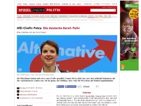 Bild zum Artikel: AfD-Chefin Petry: Die deutsche Sarah Palin