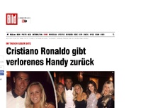 Bild zum Artikel: Im Tausch gegen Date - Cristiano Ronaldo gibt verlorenes Handy zurück