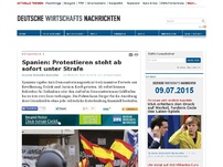 Bild zum Artikel: Spanien: Protestieren steht ab sofort unter Strafe