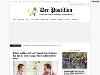 Bild zum Artikel: Eltern enttäuscht vom Freund ihres Sohnes, für den er immer Zigaretten aufbewahren muss