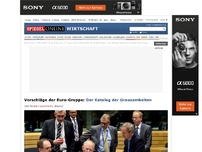 Bild zum Artikel: Vorschläge der Euro-Gruppe: Der Katalog der Grausamkeiten