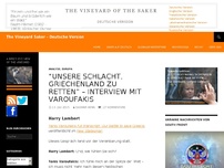 Bild zum Artikel: “Unsere Schlacht, Griechenland zu retten' - Interview mit Varoufakis