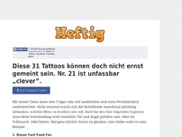 Bild zum Artikel: Diese 31 Tattoos können doch nicht ernst gemeint sein. Nr. 21 ist unfassbar „clever”.