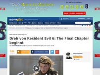 Bild zum Artikel: Es beginnt! - Resident Evil 6: The Final Chapter