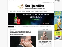 Bild zum Artikel: Merkels Bodyguard gefeuert, weil er weinendes Flüchtlingsmädchen nicht rechtzeitig entfernt hat