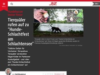 Bild zum Artikel: Tierquäler rufen auf zu “Hunde-Schlachtfest am Schlachtensee”