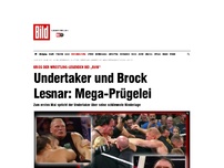 Bild zum Artikel: Im Video - Undertaker und Brock Lesnar: Mega-Prügelei