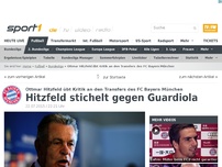 Bild zum Artikel: Hitzfeld stichelt gegen Guardiola