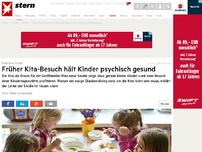Bild zum Artikel: Früher Kita-Besuch hält Kinder psychisch gesund