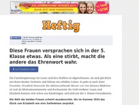 Bild zum Artikel: Diese Frauen versprachen sich in der 5. Klasse etwas. Als eine stirbt, macht die andere das...