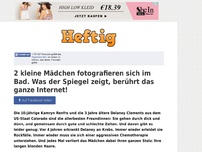 Bild zum Artikel: 2 kleine Mädchen fotografieren sich im Bad. Was der Spiegel zeigt, berührt das ganze Internet!