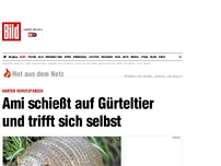 Bild zum Artikel: Harter Schutzpanzer - Ami schießt auf Gürteltier und trifft sich selbst