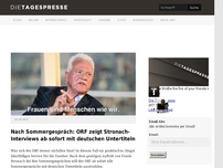 Bild zum Artikel: Nach Sommergespräch: ORF zeigt Stronach-Interviews ab sofort mit deutschen Untertiteln