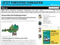 Bild zum Artikel: Warum haben alle Flüchtlinge Handys?