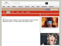 Bild zum Artikel: Mit diesen Ladies solltet ihr euch nicht anlegen: Seht hier mehr Making Of Videos zu Taylor Swifts 'Bad Blood'-Video